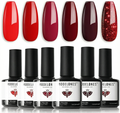 Esmaltes Semipermanentes pack 6 colores.