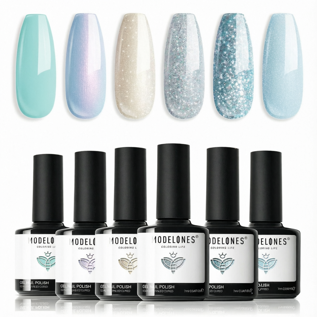 Esmaltes semipermanentes pack 6 unidades