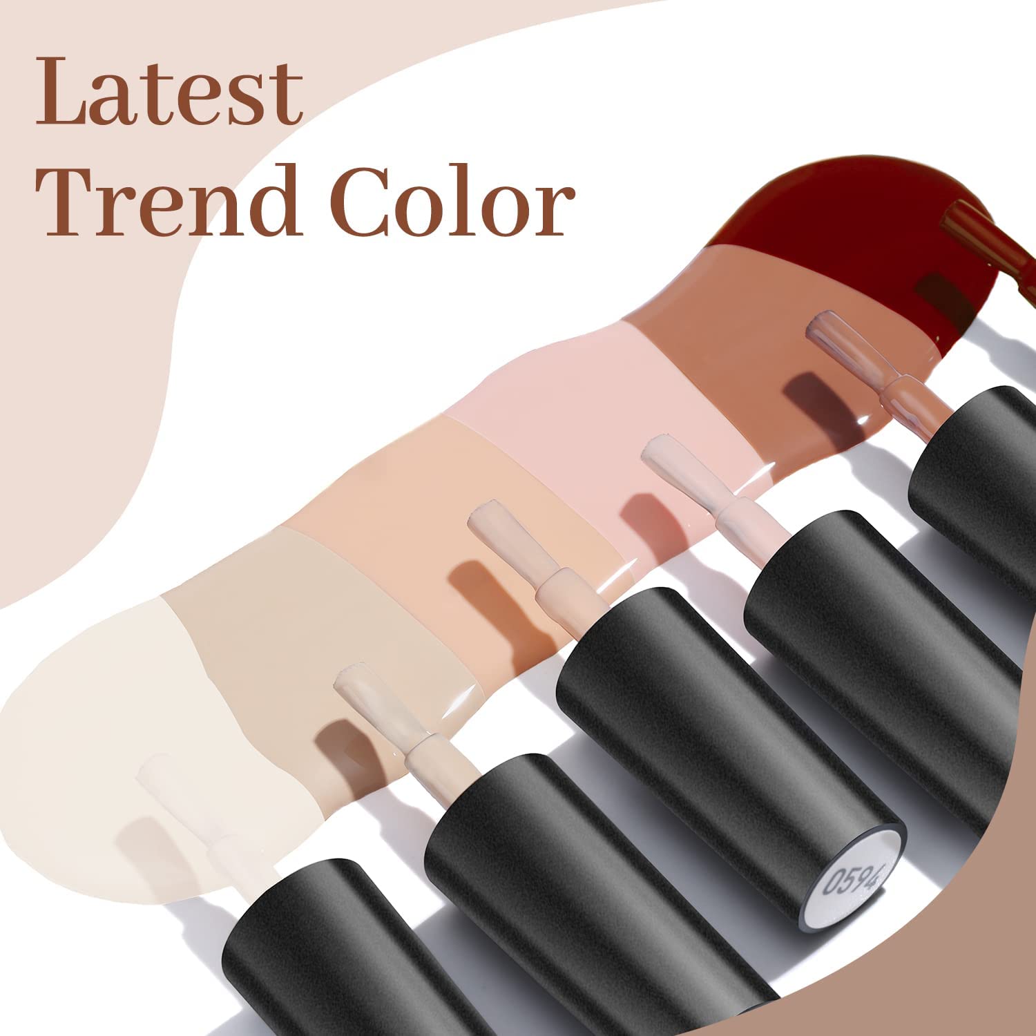 Esmaltes semipermanentes pack 6 unidades