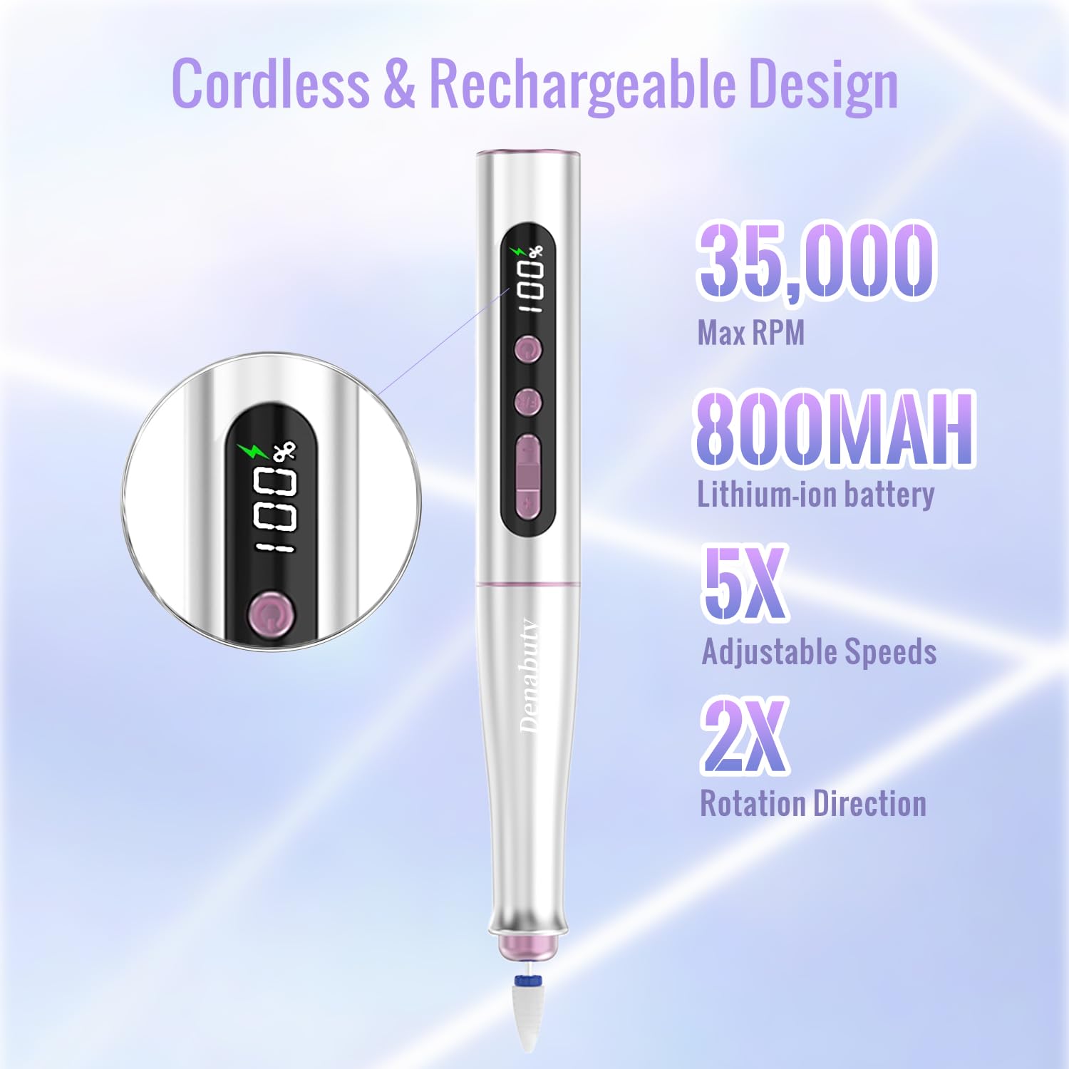 Torno para Uñas Profesional 35000 RPM