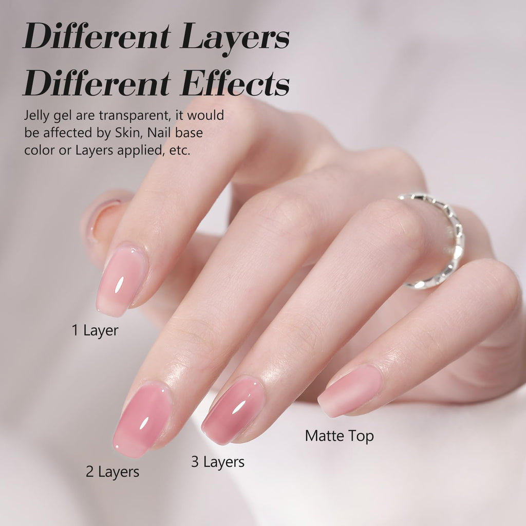 CANNI Esmalte en gel semipermanente transparente   Color: 9166