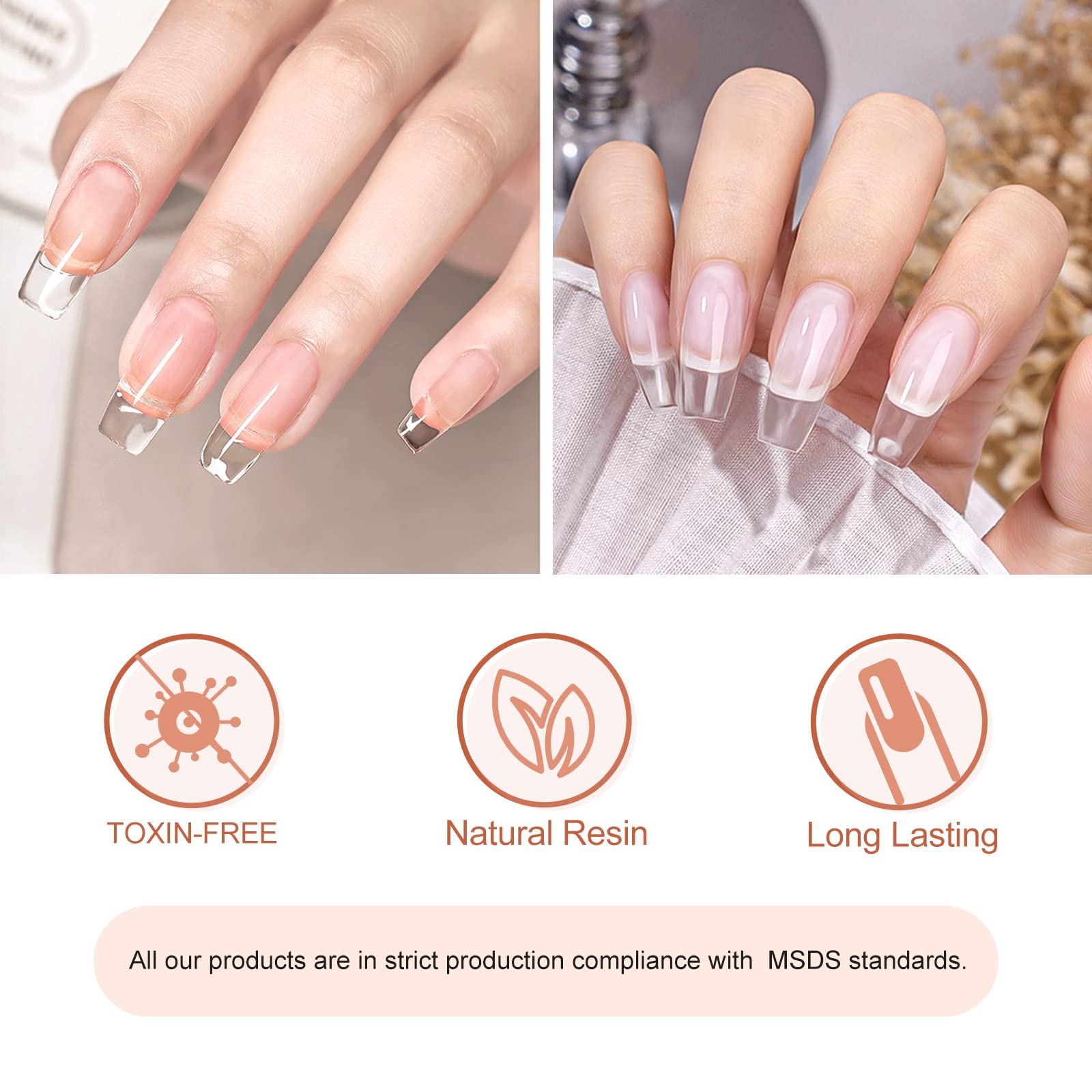 Gel de Extensión de Uñas 50 ml  - Transparente