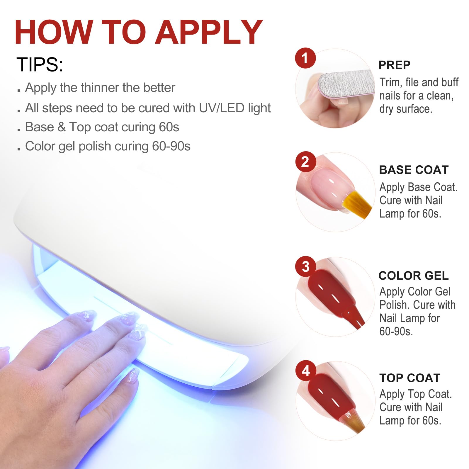 CANNI Esmaltes Semipermanentes de Uñas Color: Blanco