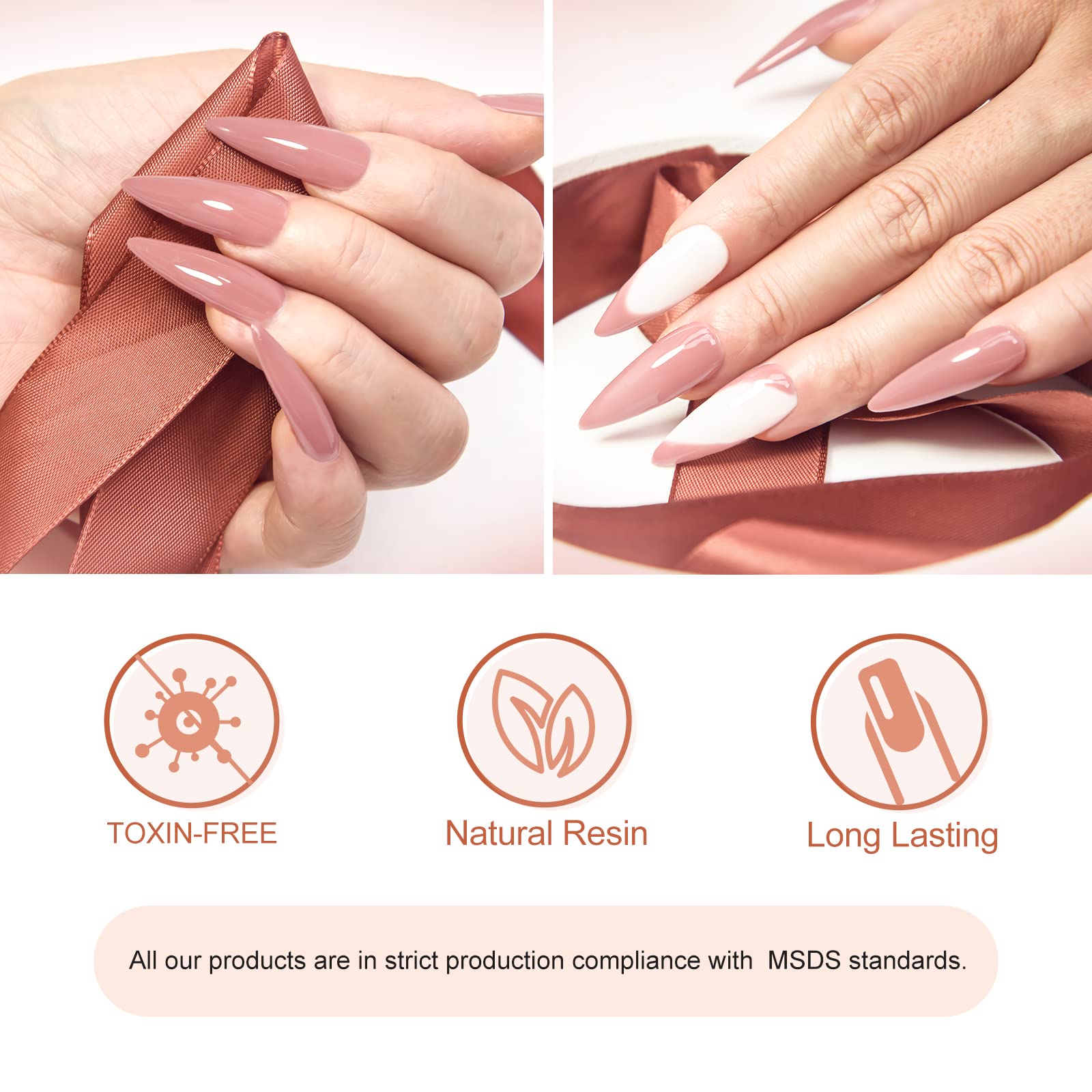 Gel de Extensión de Uñas 50 ml  - Rosa natural