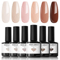 Esmaltes semipermanentes pack 6 unidades