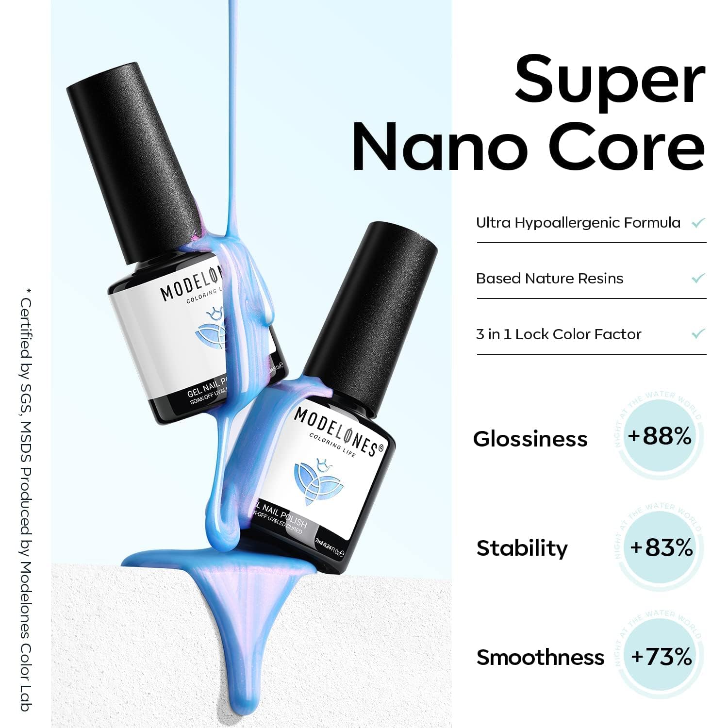 Esmaltes semipermanentes pack 6 unidades