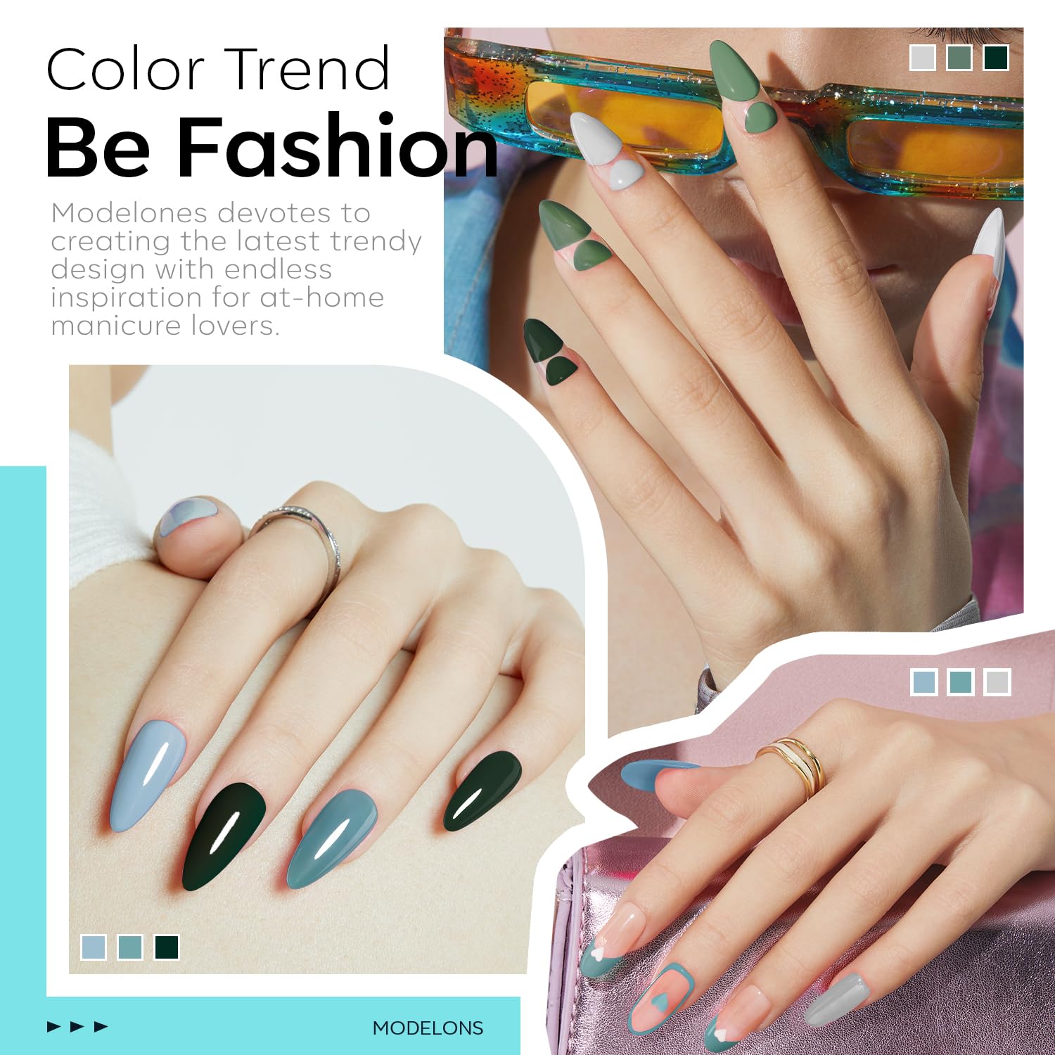 Esmaltes semipermanentes pack 6 unidades