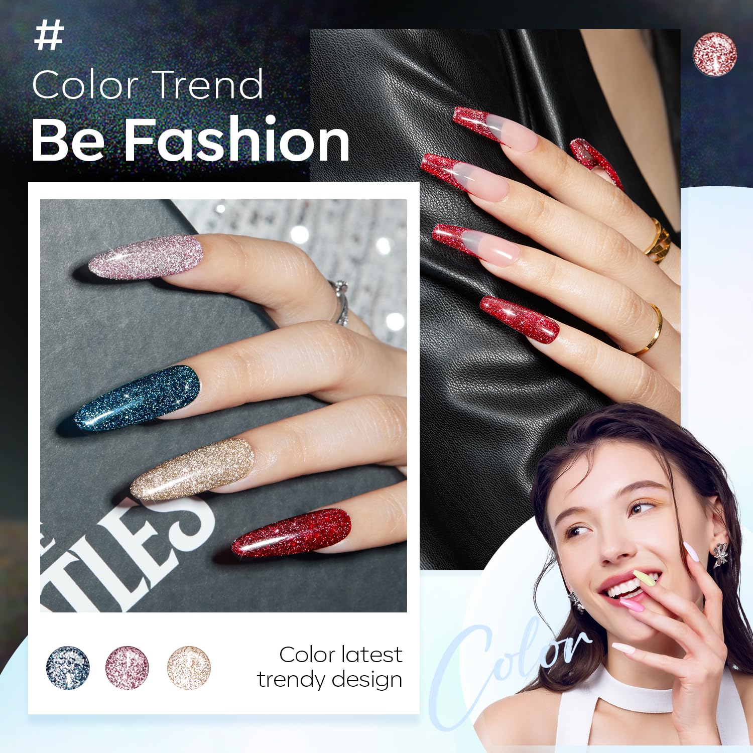 Esmaltes semipermanentes pack 6 unidades