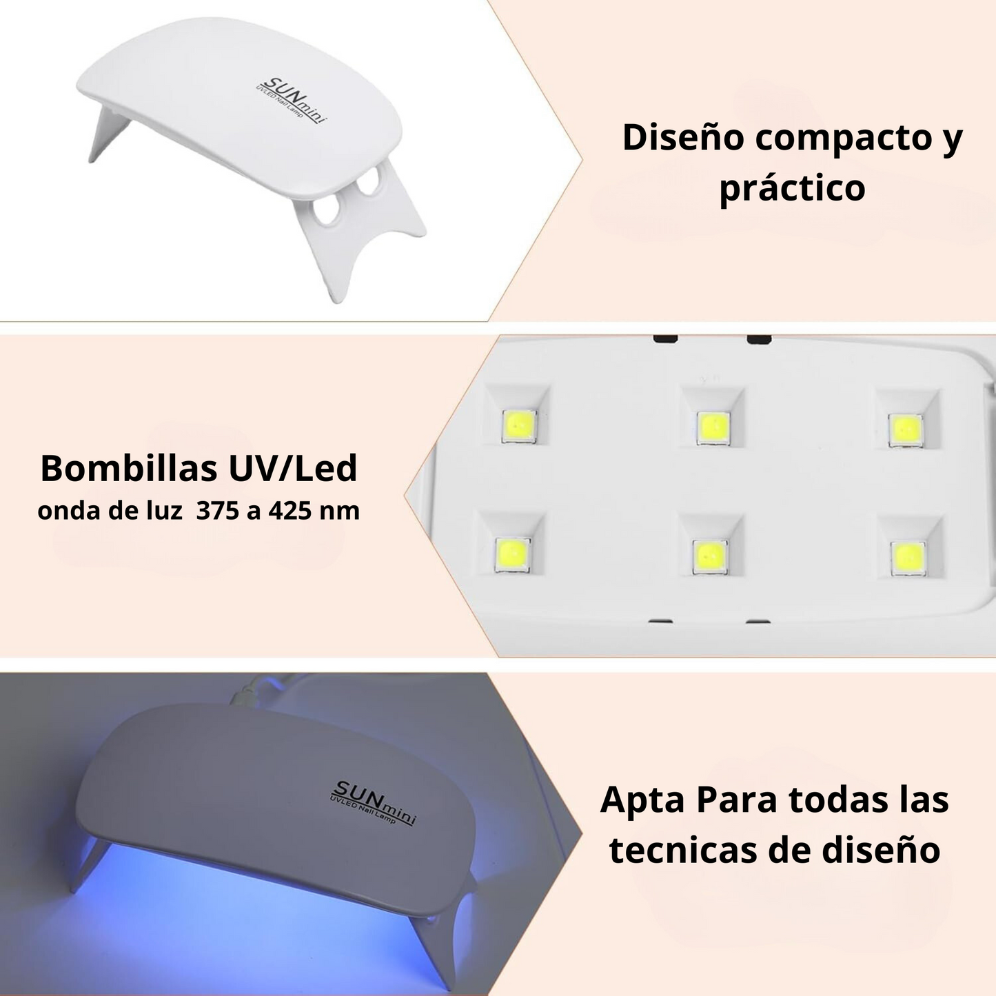 Lámpara LED secador de uñas